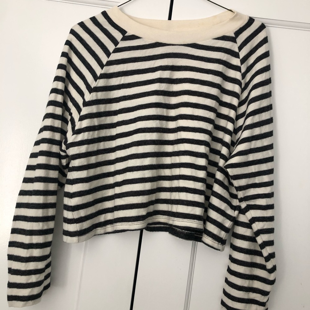 Forever 21 Cropped Striped Sweater
